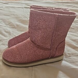 Pink Glitter Boots